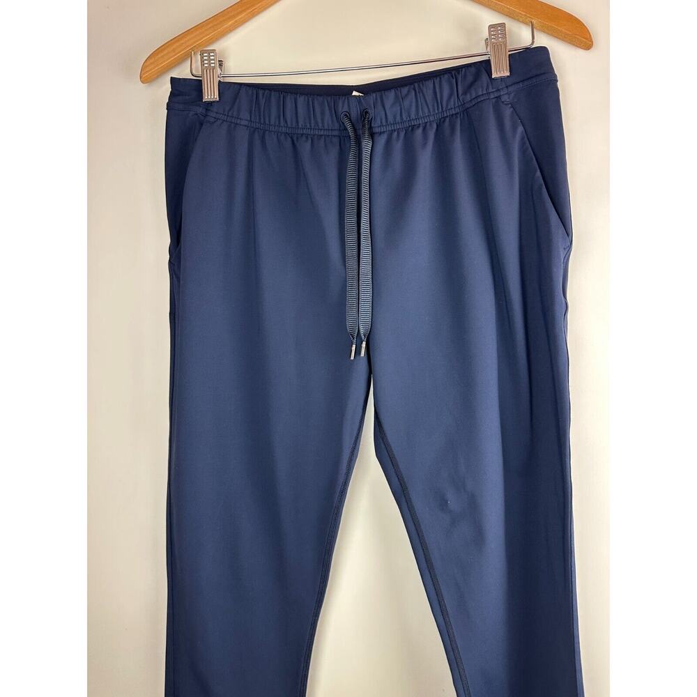 Lululemon Trouser Pants Navy Blue Drawstring Elastic Waist Back Pockets Size 6 - Picture 2 of 9